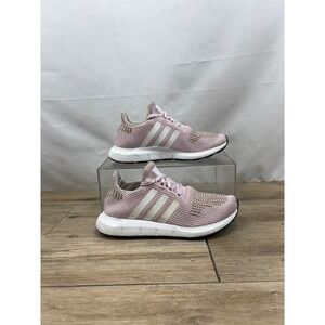Adidas Swift Run Knit Sneakers‎ Casual Athletic Shoes Pink White Women's